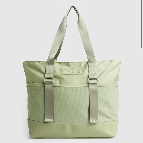 Gymshark Handbags - GYMSHARK EVERYDAY TOTE NATURAL SAGE GREEN